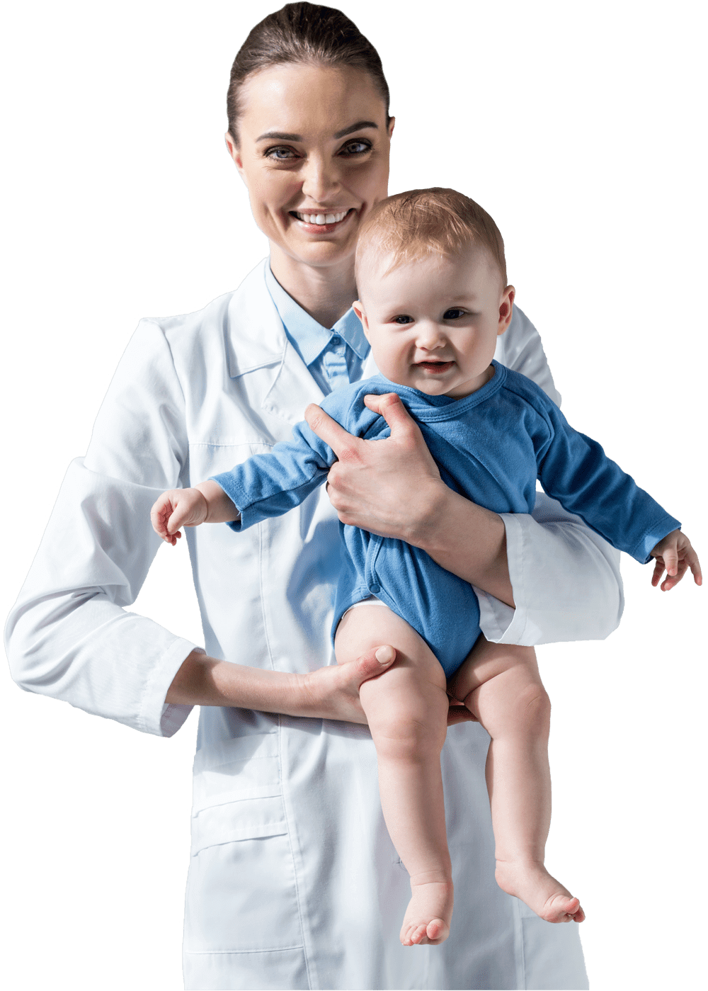 happy female pediatrician holding adorable little s497gq2 optimized